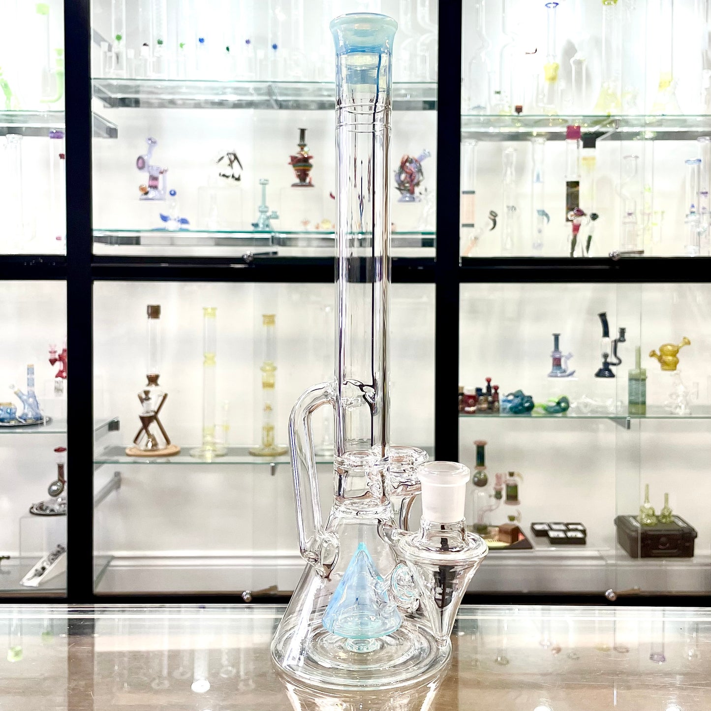 Discobox Colour Accented Fixed Double Recycler Beaker - Marina