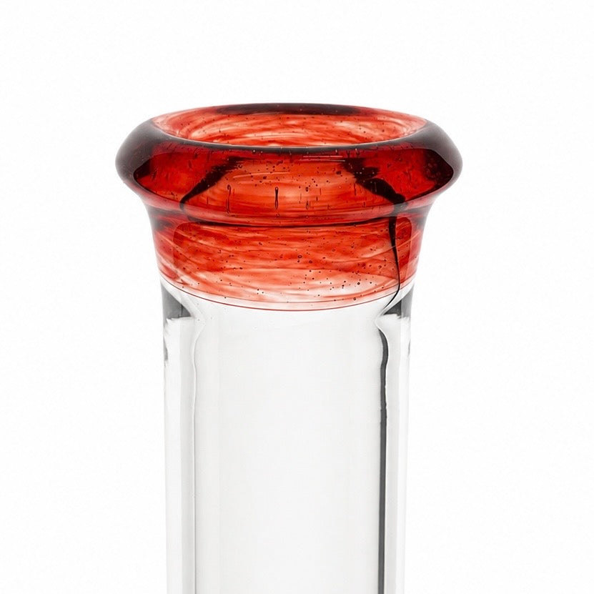 Green Belt Colour Accented Stemline Tube w/ Imperial - Light Ruby