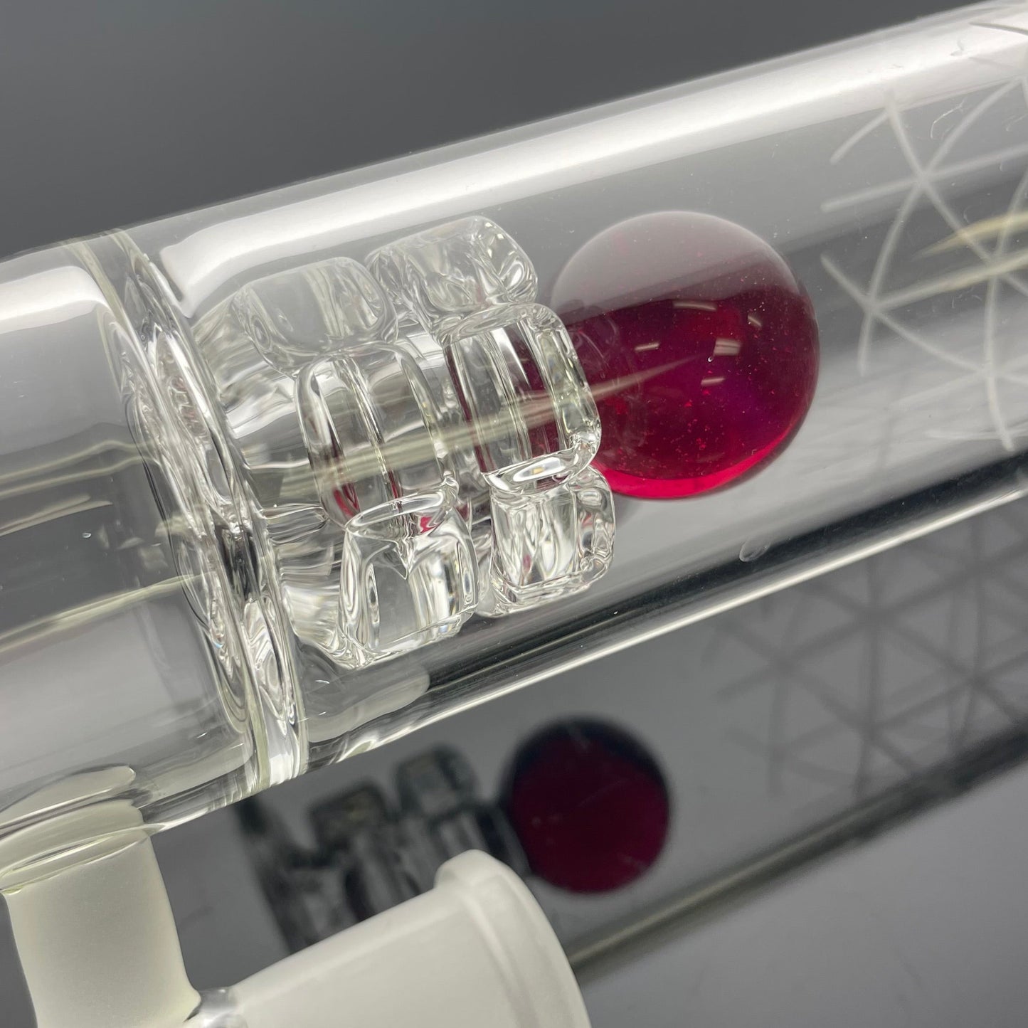 Gnob Glass 44mm 16" Reactor Stemline w/ Sandblasting - #6