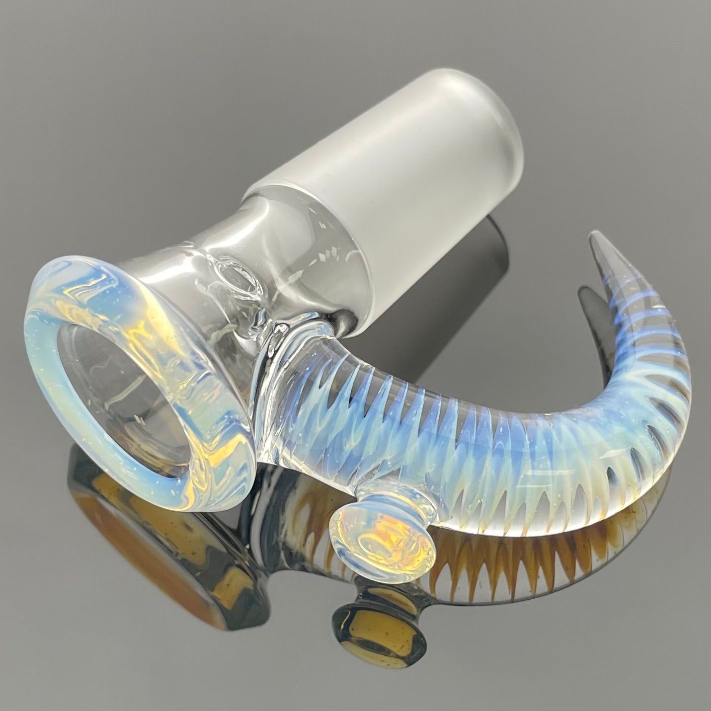 Jamms Clear Base Bowl w/ Colour Lip & Cane 18mm 4 Hole