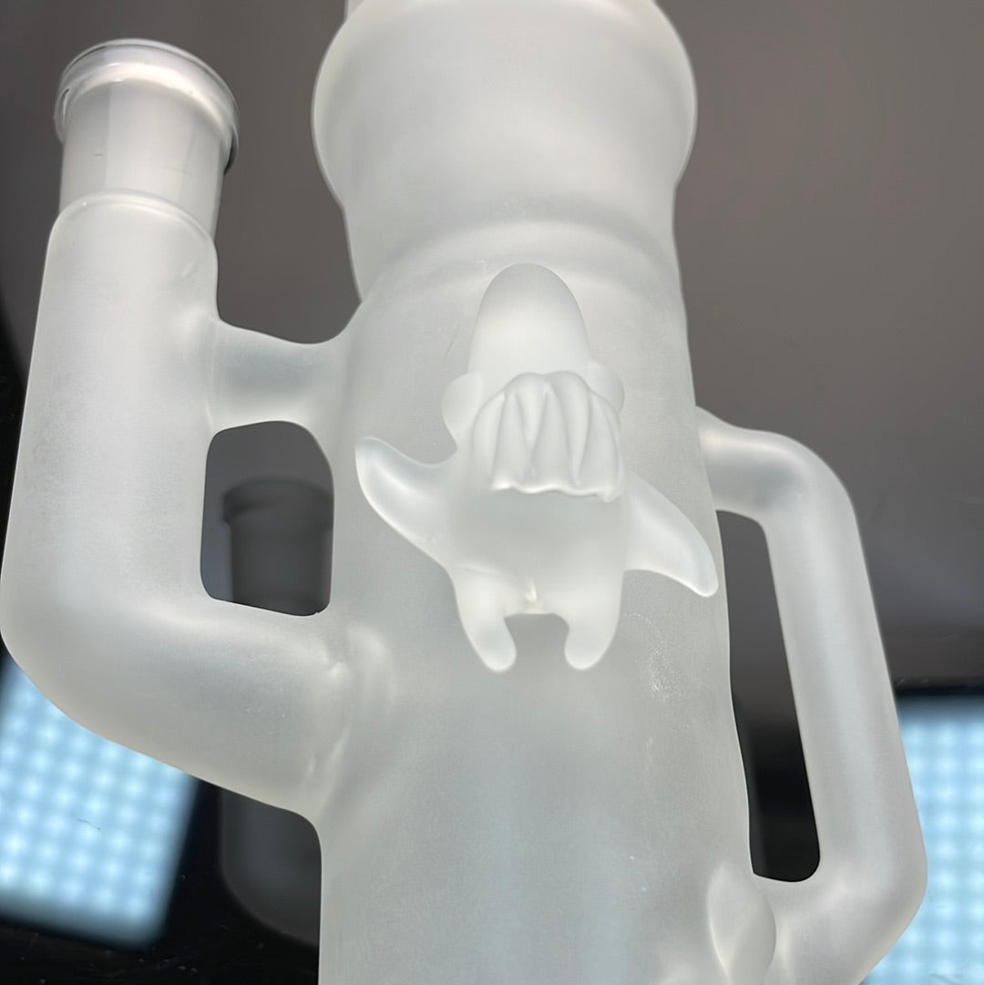 Kahuna Sandblasted Scalien Inline Recycler Straight Tube