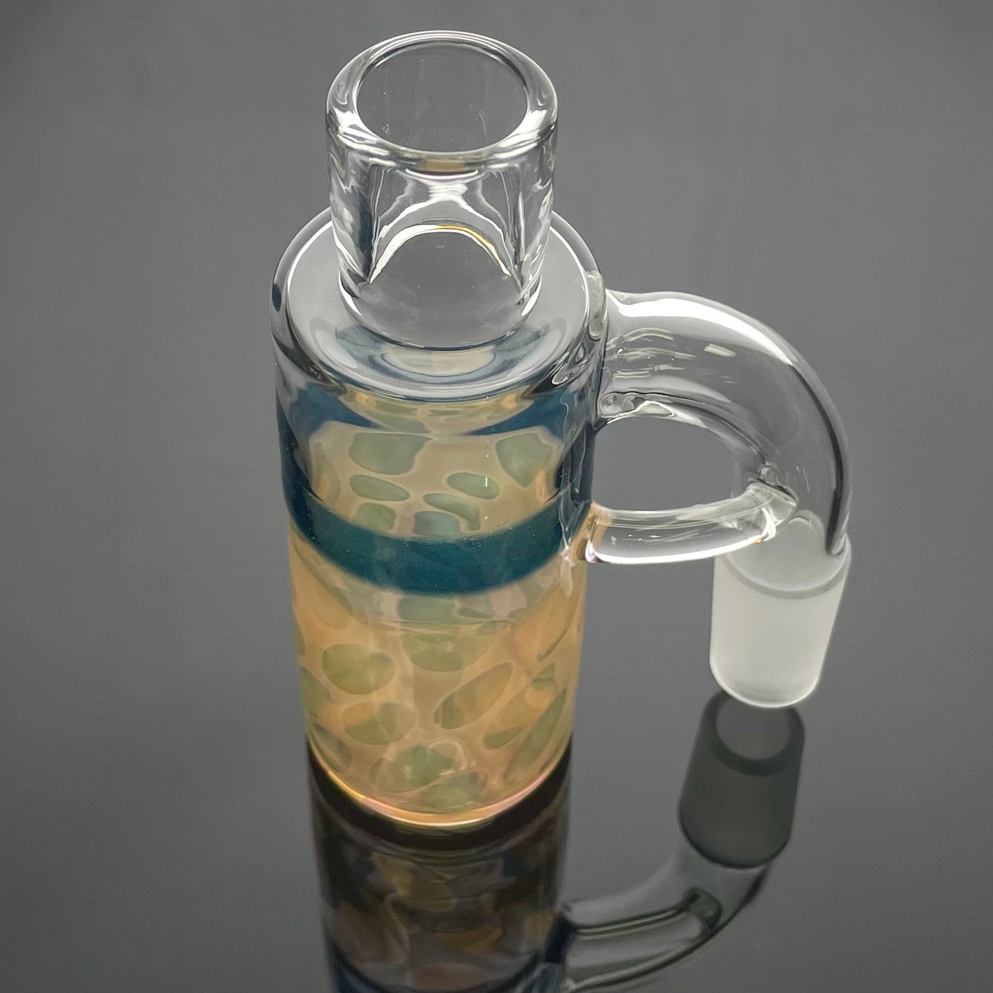 Low Tide Lampwork 18mm 90 Fumed Ash Catcher w/Band