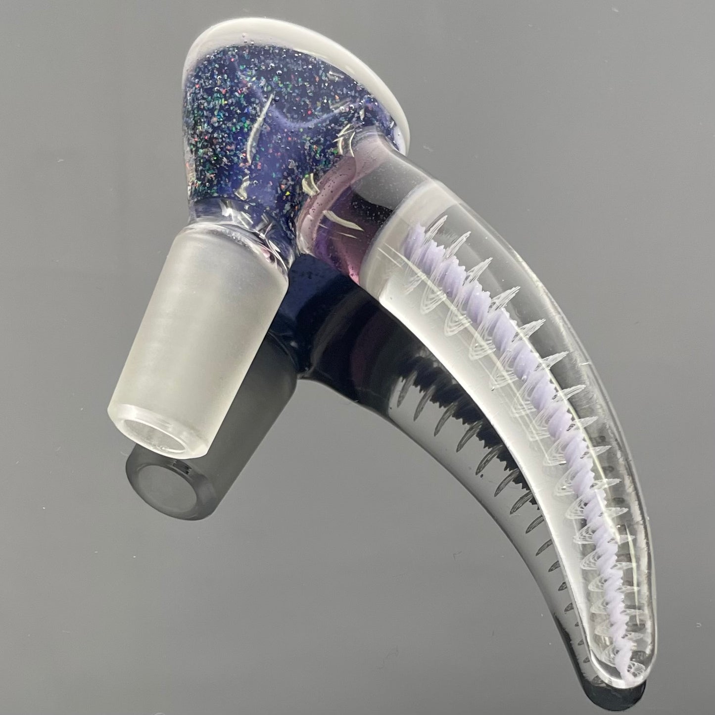 Glass With Jeremy 14mm Worked Horn Bowl w/ UV Accents - Various Colours