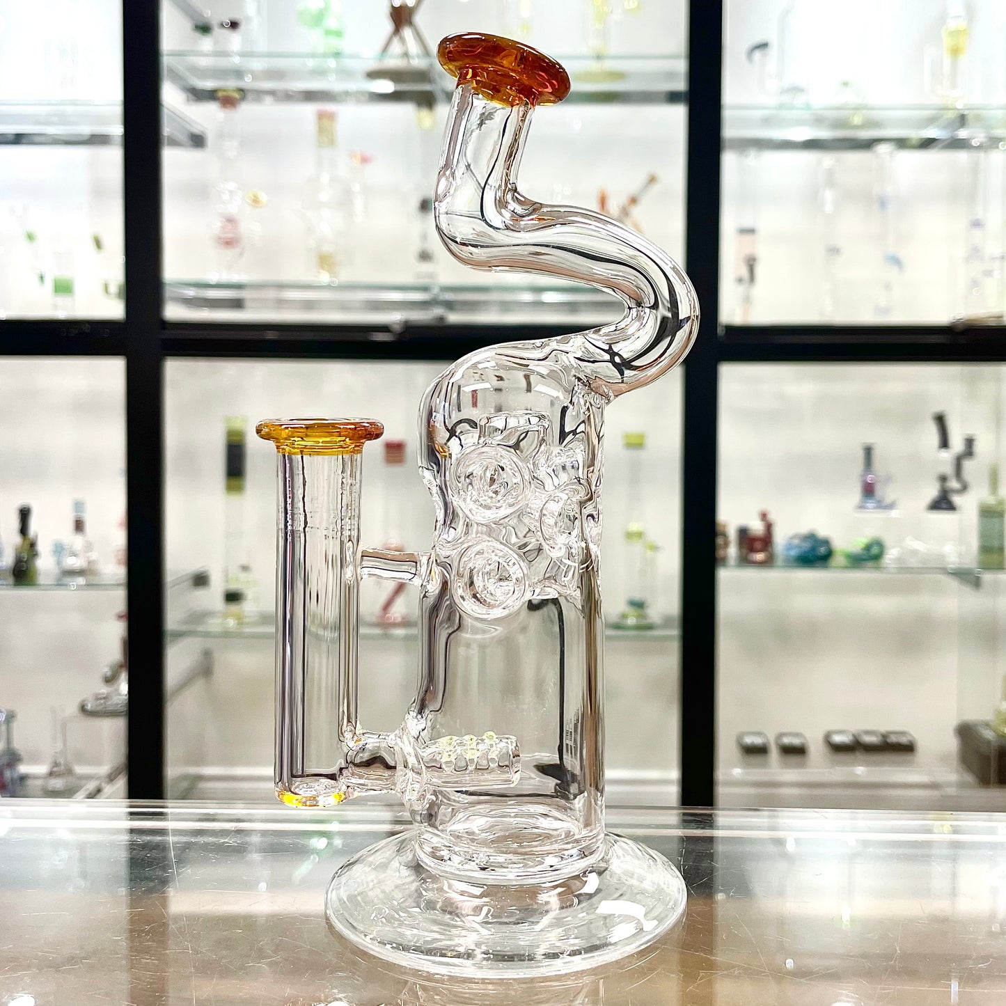Mimzy Colour Accented Fab Rig w/ Bent Neck - 14mm