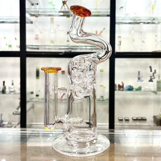 Mimzy Colour Accented Fab Rig w/ Bent Neck - 14mm