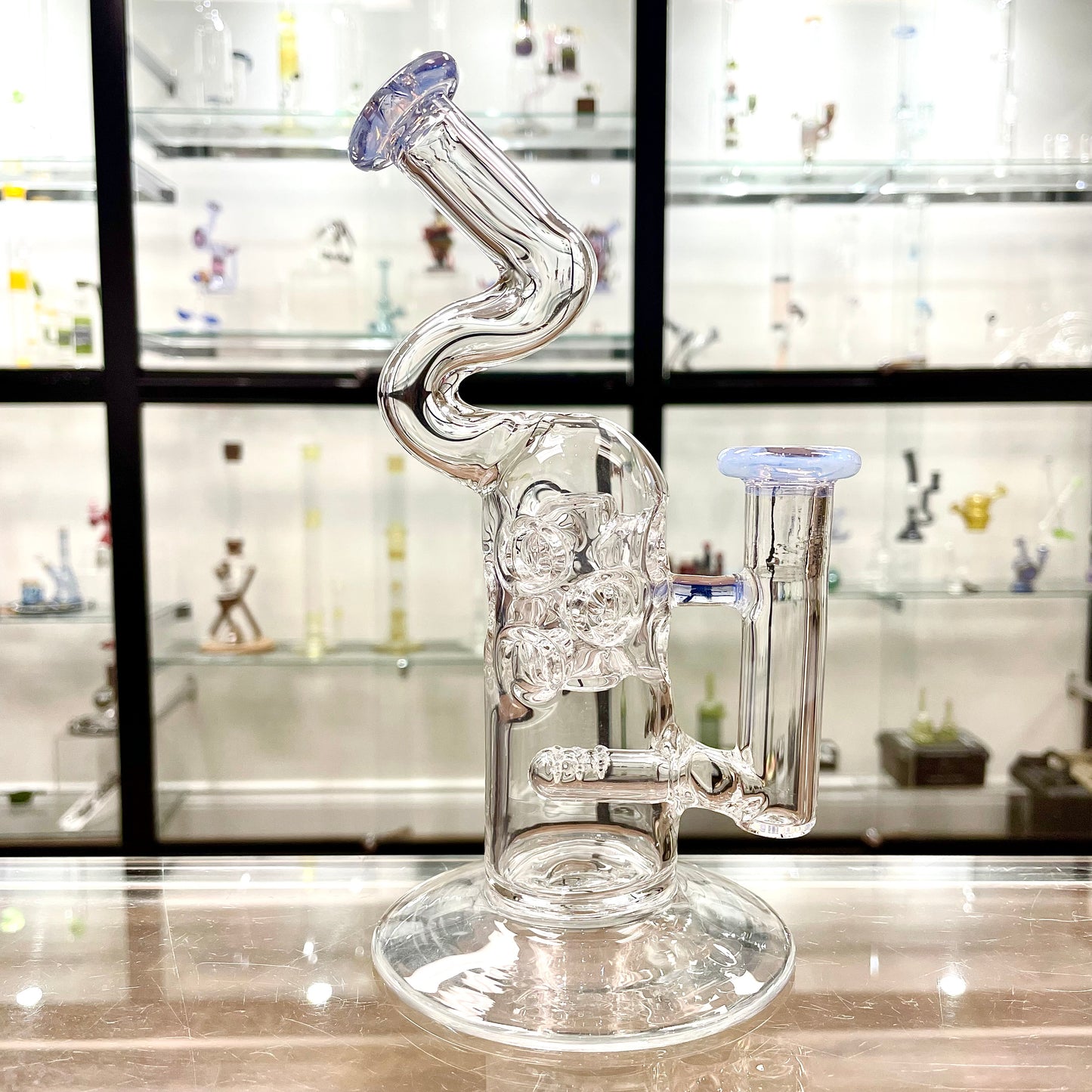 Mimzy Colour Accented Fab Rig w/ Bent Neck - 14mm