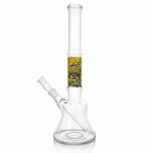 Mastah Glass Heavy Walled Beaker with Frit Section w/ 18mm-18mm Stem