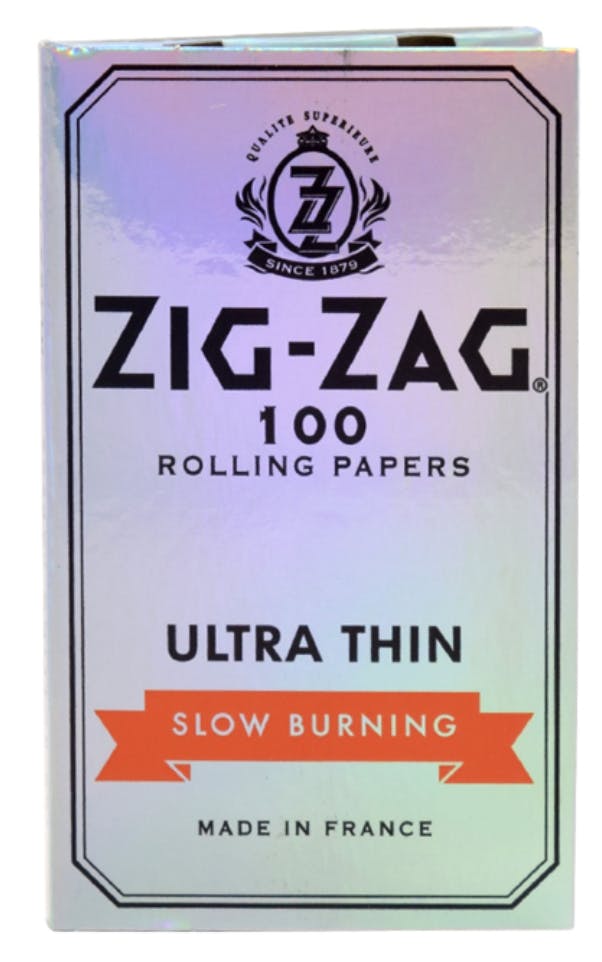 ZIGZAG Silver Ultra Thin Single Wide - 100 Papers Per Pack