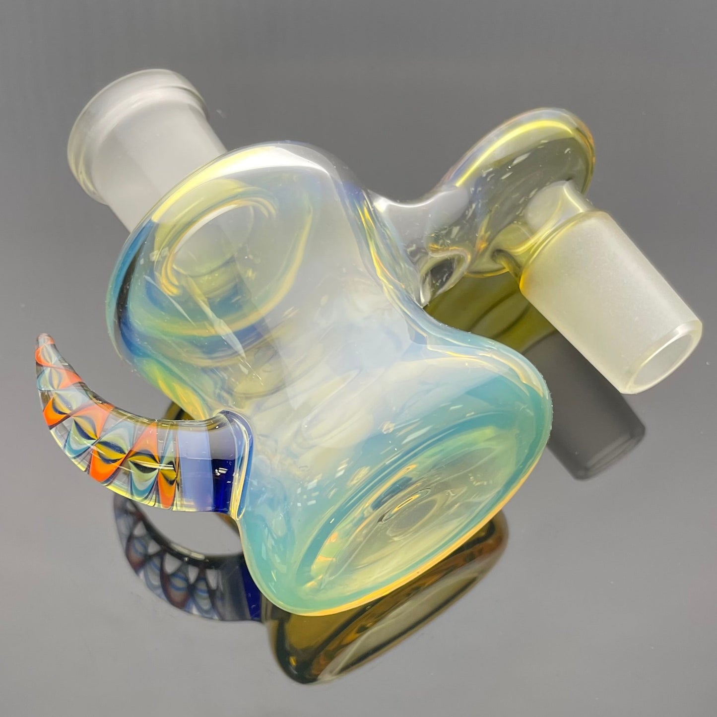 Mooks Glass 18mm 90 Fumed Ash Catcher
