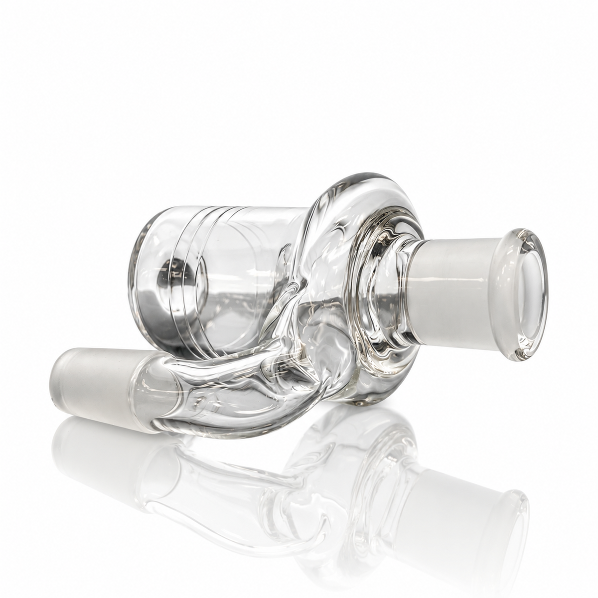 Mastah Glass 18mm/18mm 90 Degree Dry Ash Catcher w/ Factory Joint