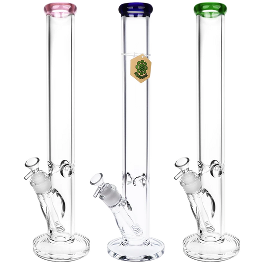 SeshGear Classic 17.75" 7mm Straight Tube w/ Colour Accents - Various Colours