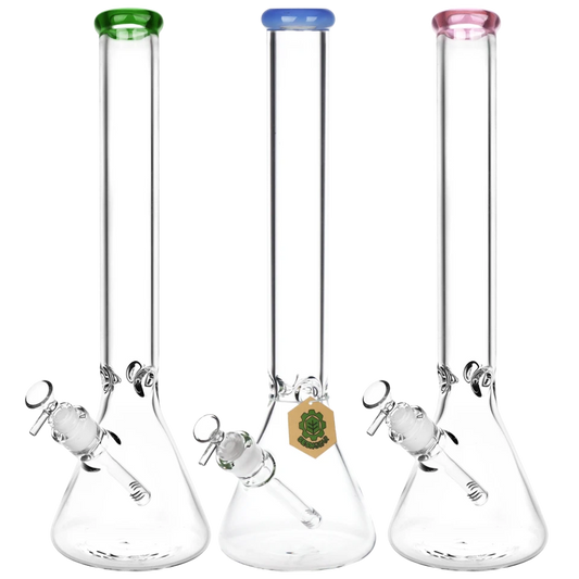 SeshGear Classic 18" 7mm Beaker w/ Colour Accents - Various Colours