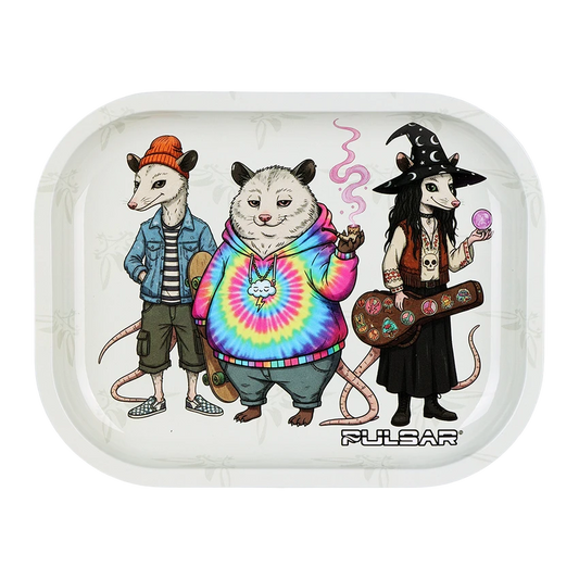 Pulsar 7" x 5.5" Mini Metal Rolling Tray - Various Styles