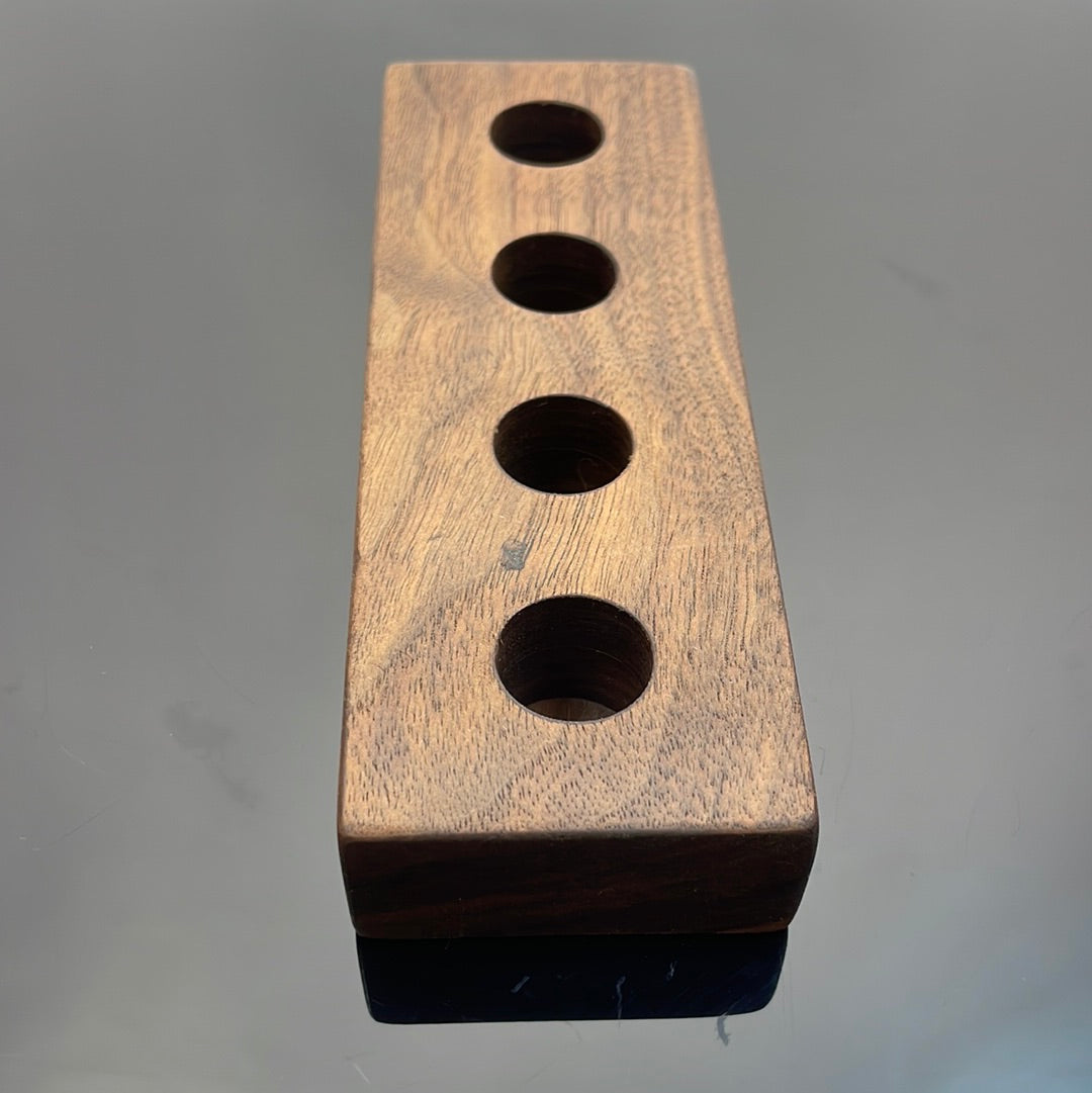 Futo 4 Hole Bowl Stand - 18mm Walnut