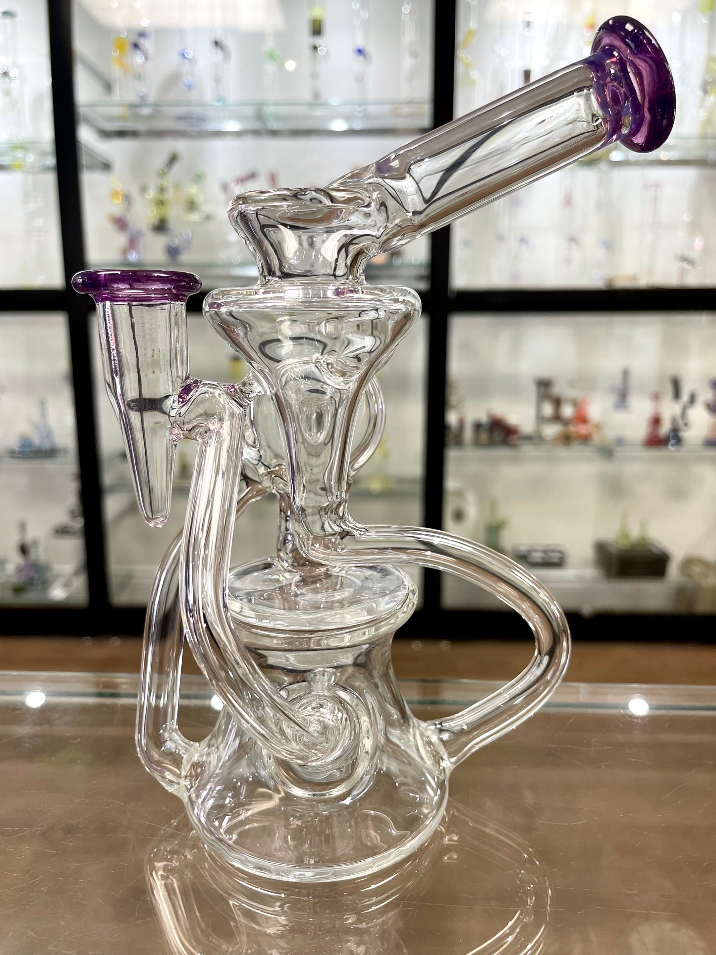 Mimzy Side Scroller Recycler w/ Colour Accents - 14mm