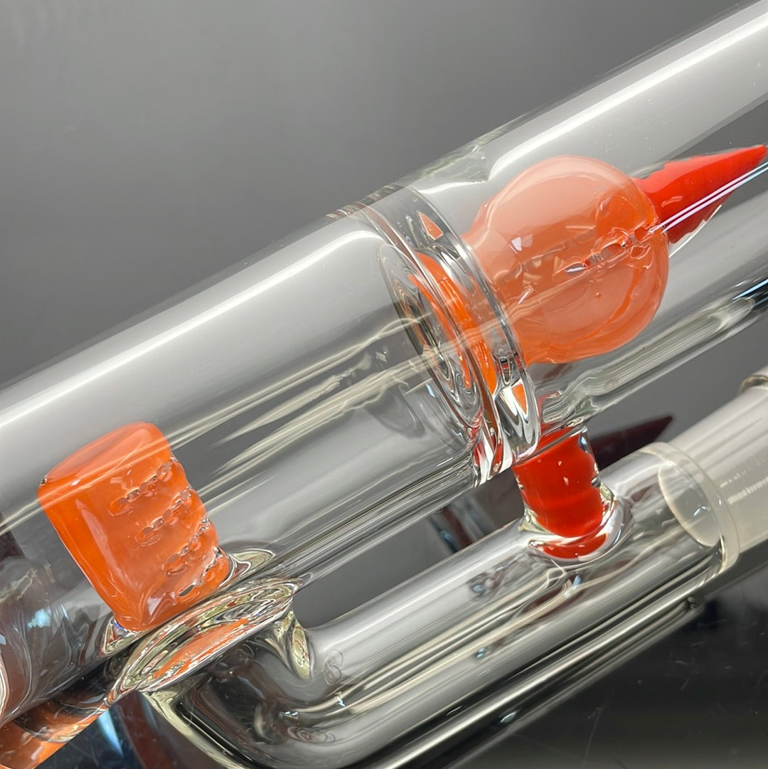 Green Belt Colour Accented Inline Tube w/ Imperial - OJ w/ Poppy Accents