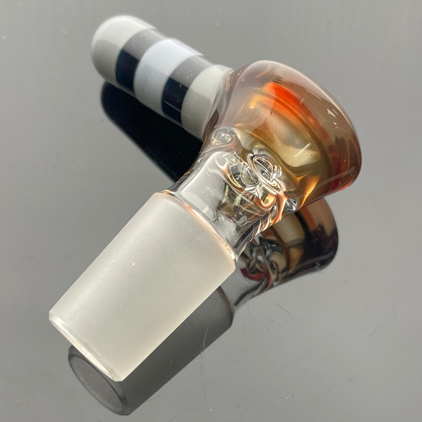 Green Belt Colour Accented Beaker - Moist Raspberry over Exp. Bronze Pearl