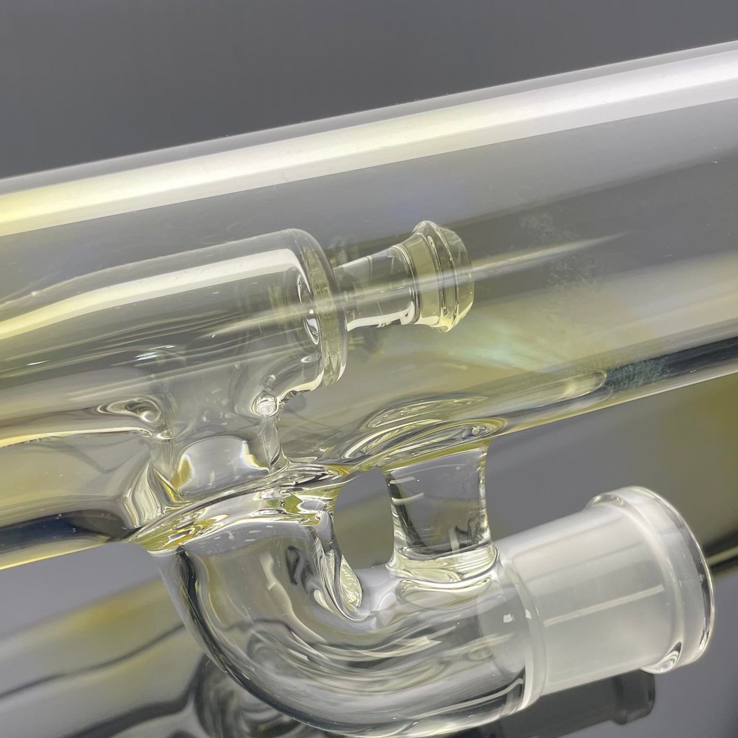 Jamms Straight Tube w/ 360° Pillar Perc - Clear w/ Fuming