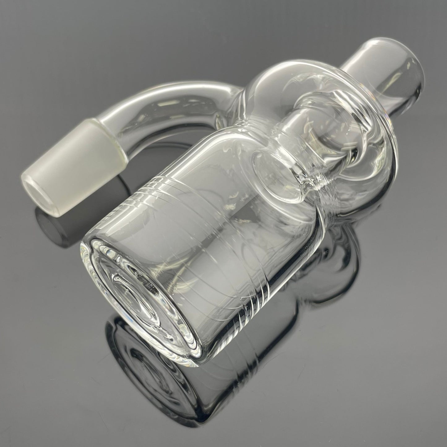 Mastah Glass 18mm/18mm 90 Degree Dry Ash Catcher w/ Handmade Joint