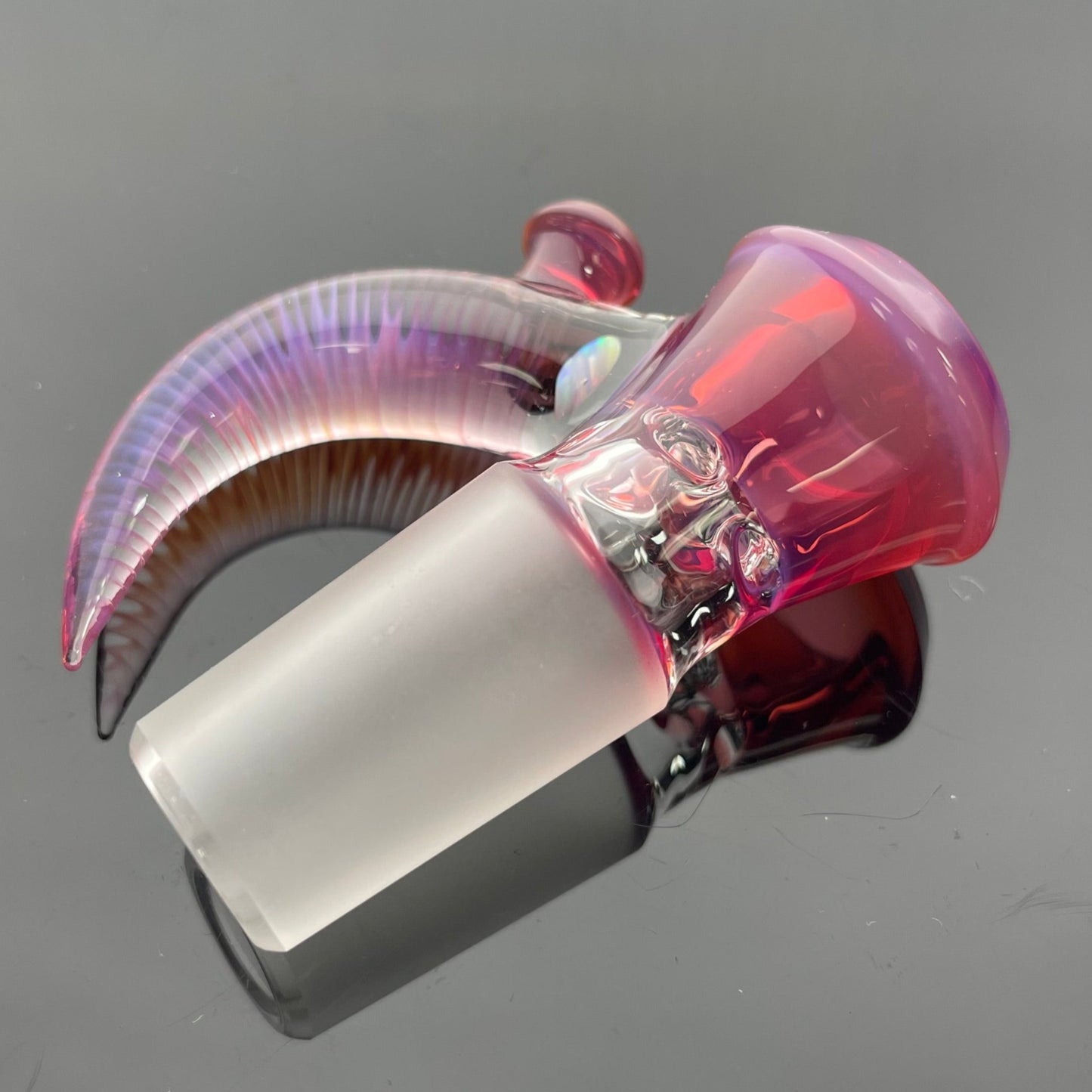 Jamms Straight Tube Set w/ Fumed Pillar to Diamond Perc  - Telemagenta w/ Opal Slide