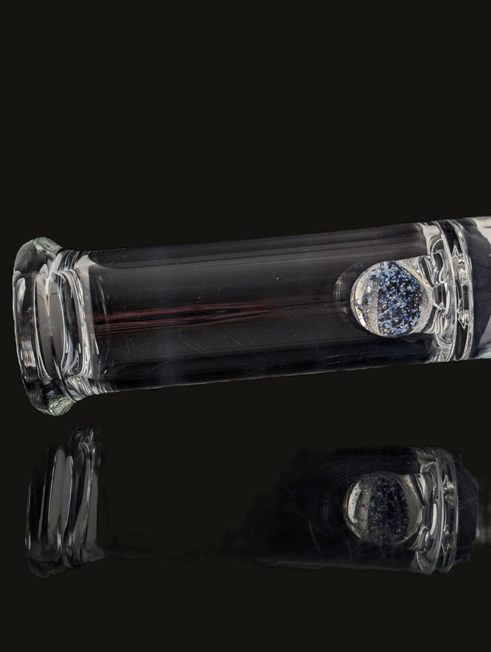 Green Belt 13” Stemline w/ Crushed Opal Marble Splash Guard Straight Tube