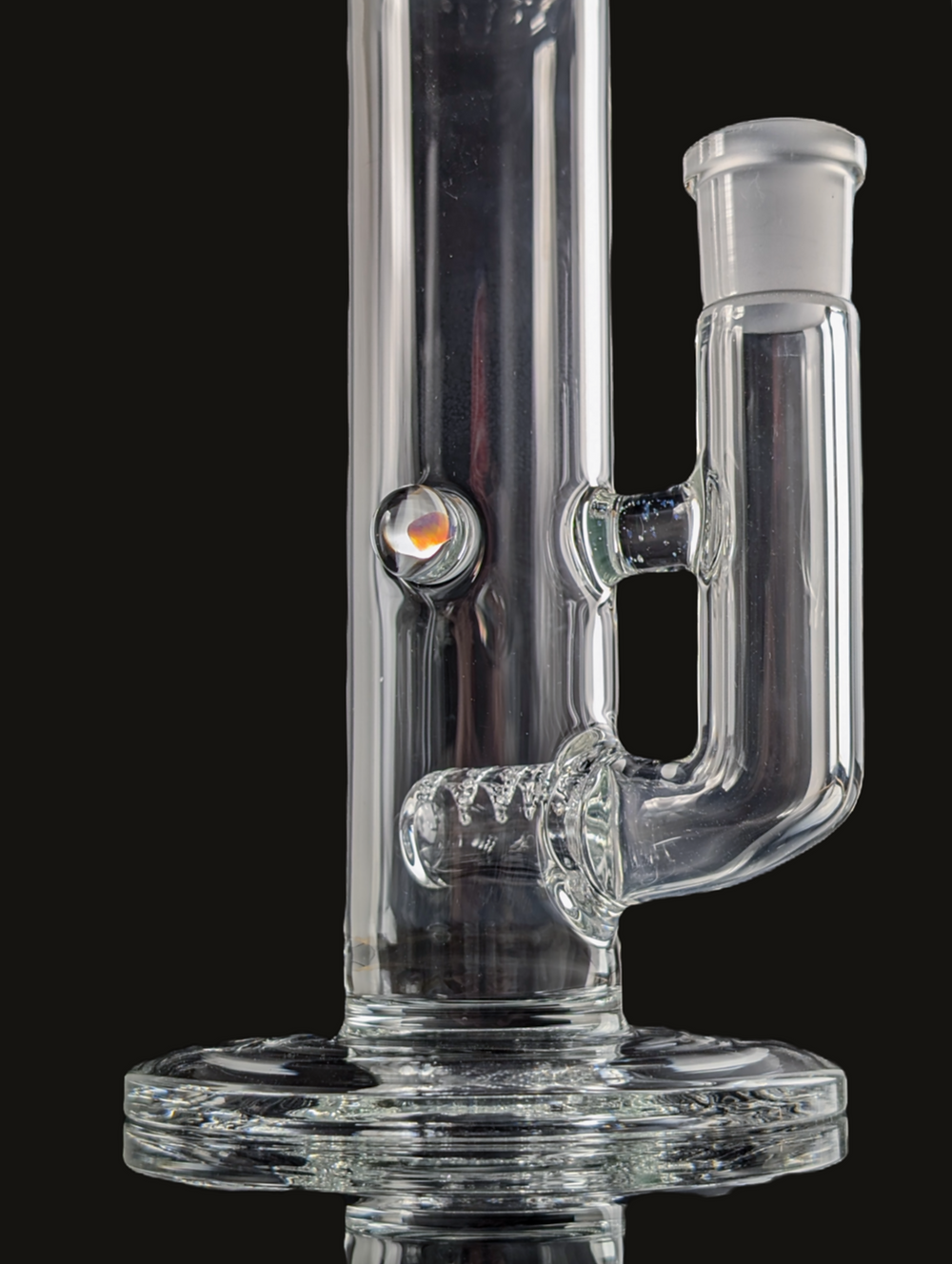 Green Belt 13” Stemline w/ Crushed Opal Marble Splash Guard Straight Tube