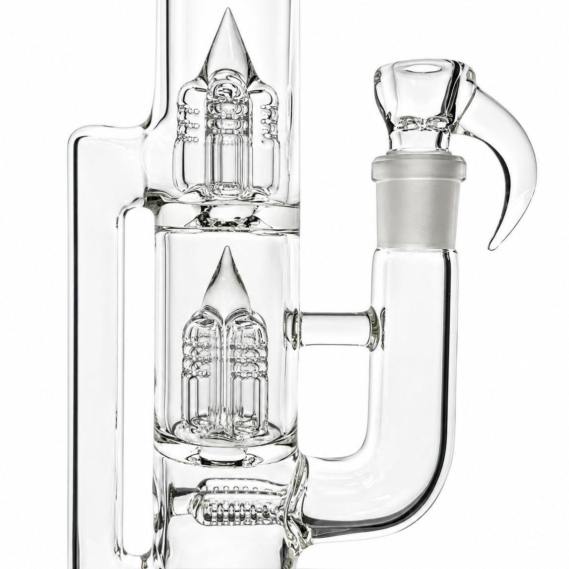 Sovereignty SideCar Treecycler G Line 9.5mm 6 Cut DownGrid to Inverted 4 to Inverted 4 Clear Tube