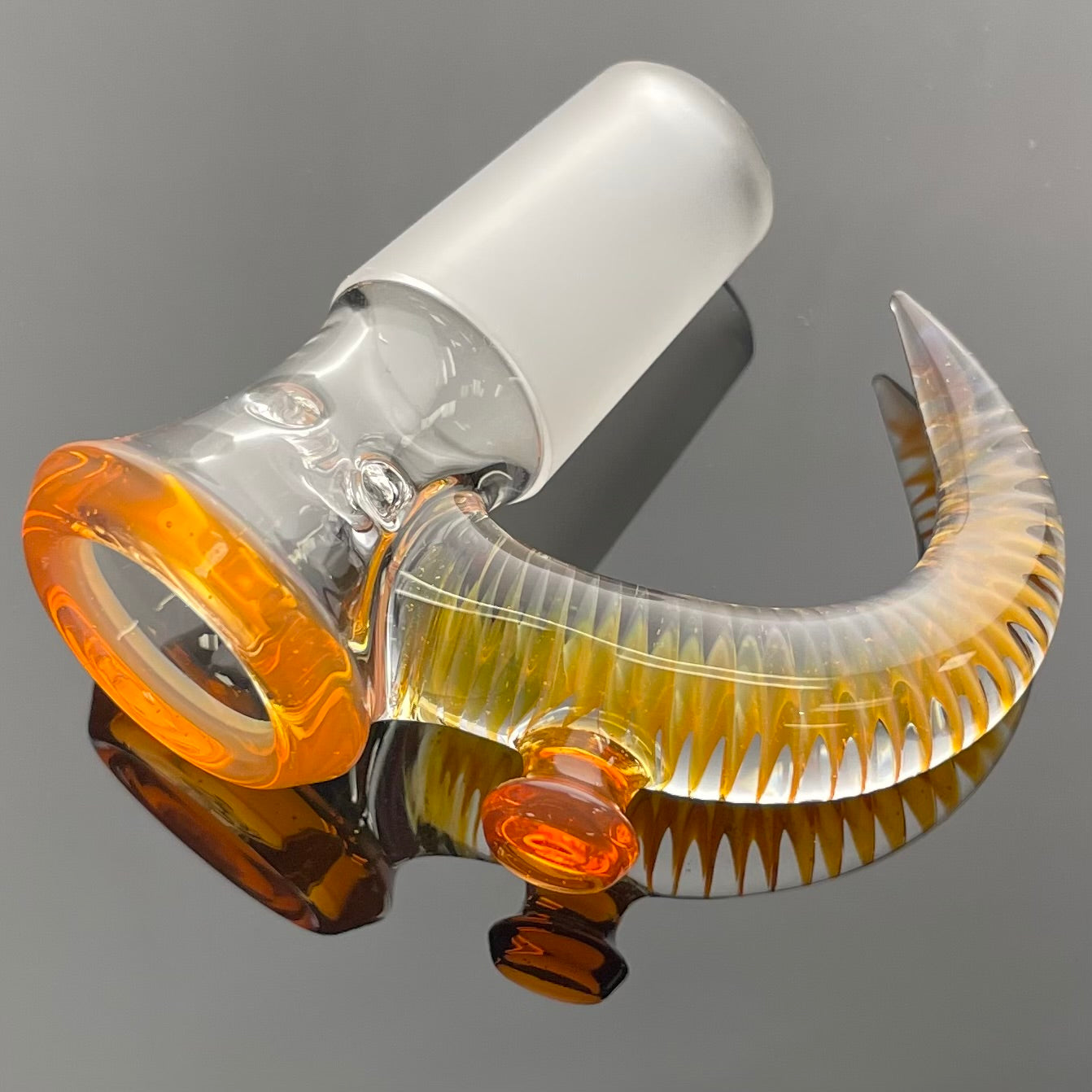 Jamms Clear Base Bowl w/ Colour Lip & Cane 18mm 4 Hole