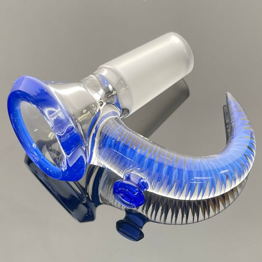 Jamms Clear Base Bowl W Colour Lip & Cane 14mm 1 Hole