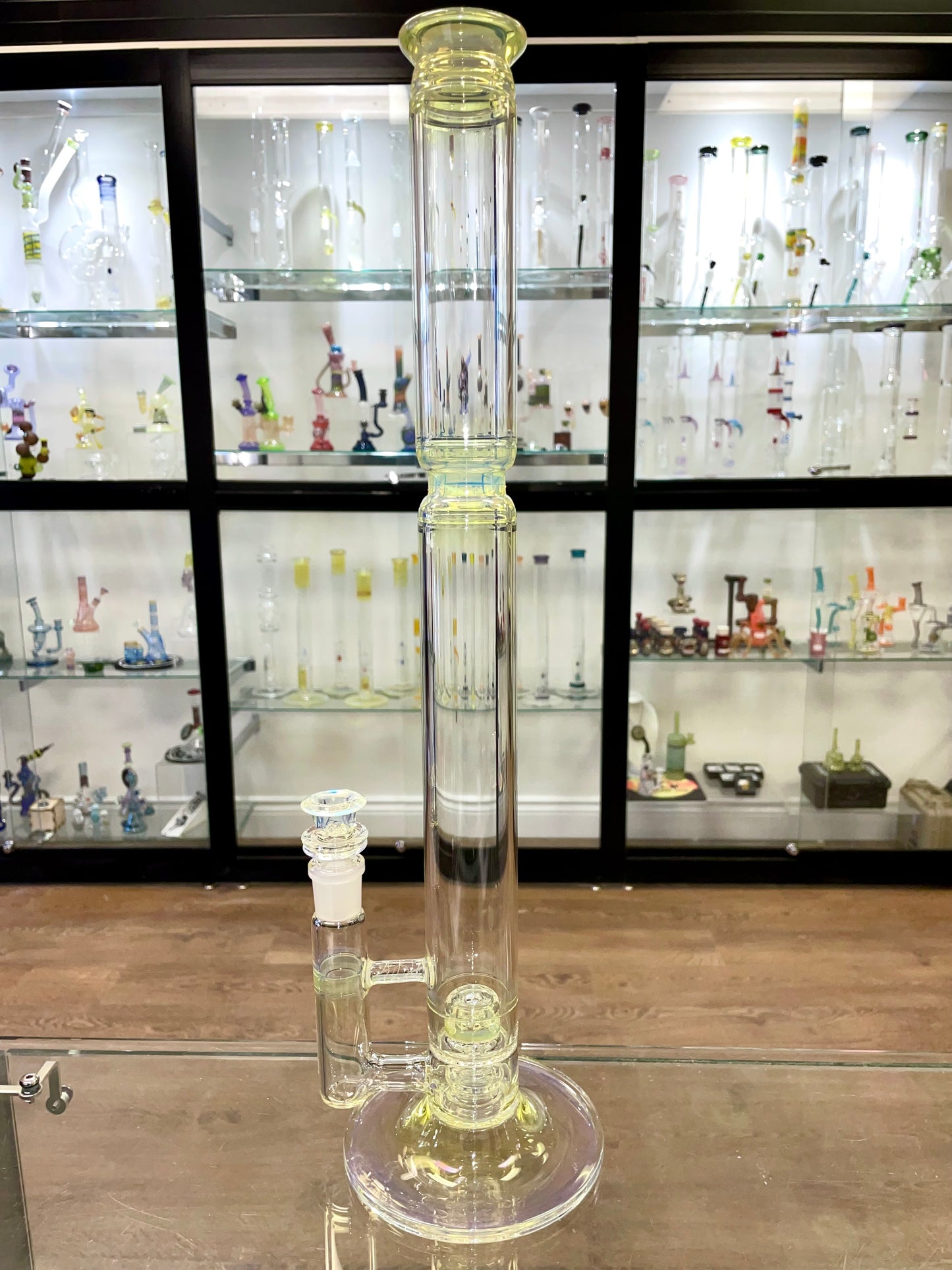 Jesse Who 44mm Fumed Gridcap Tube w/ Breakwater Function - Single Bore w/ Narrowed Midsection