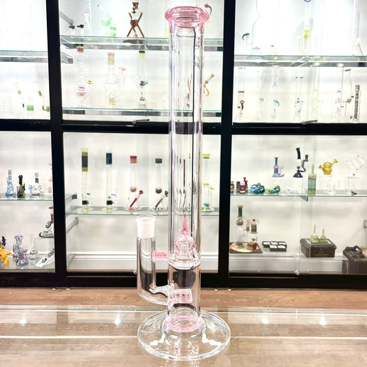 Green Belt Colour Accented Stemline Tube w/ Imperial - Pink Lollipop