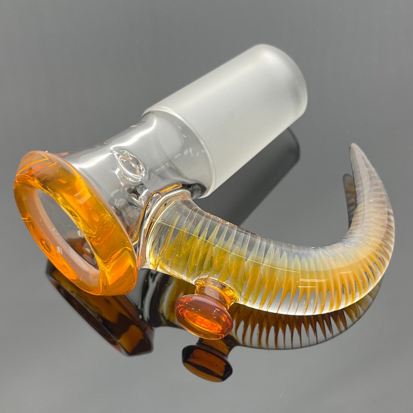 Jamms Clear Base Bowl w/ Colour Lip & Cane 18mm 4 Hole