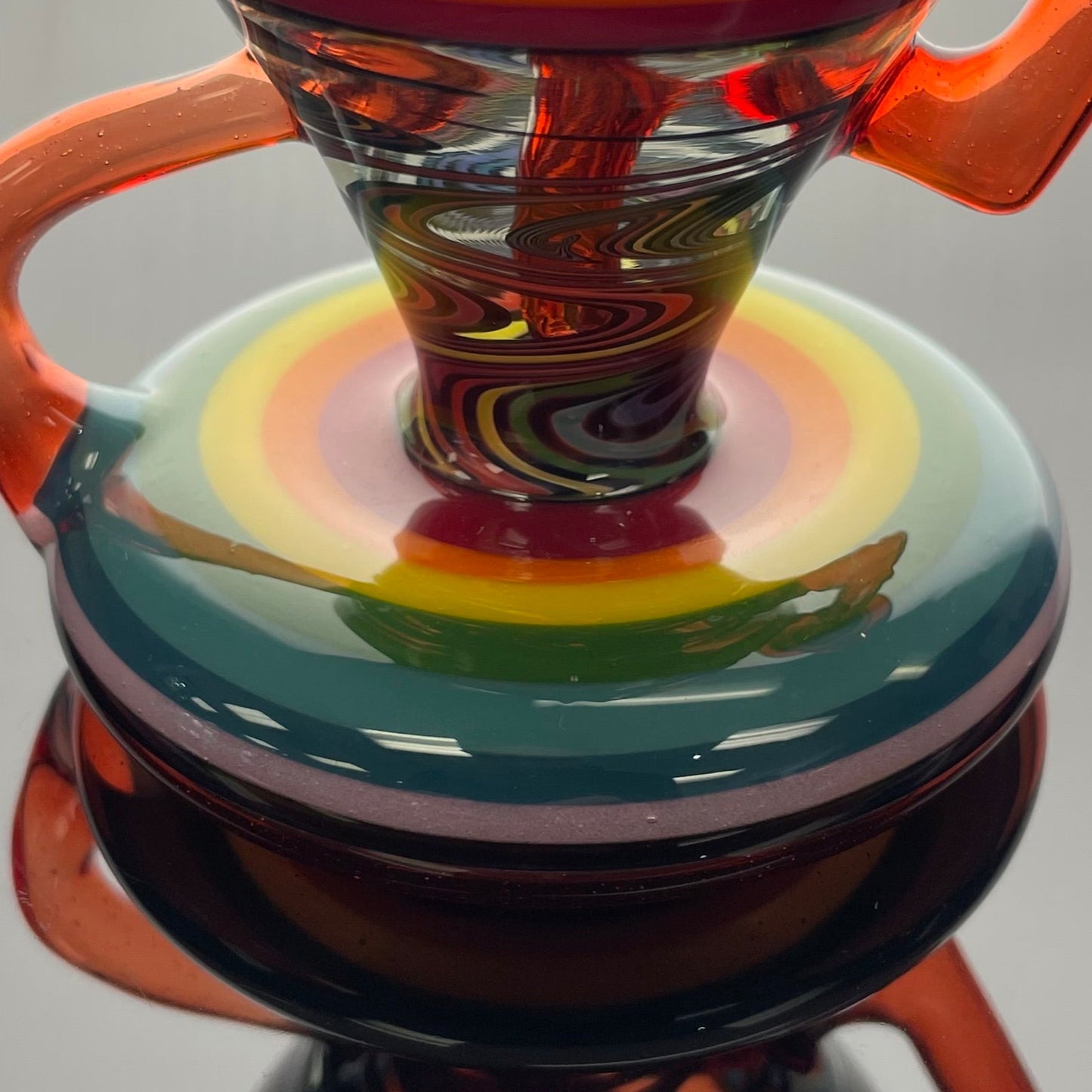 Korey Cotnam Worked Rainbow WigWag Hydracycler w/ Opal Coin
