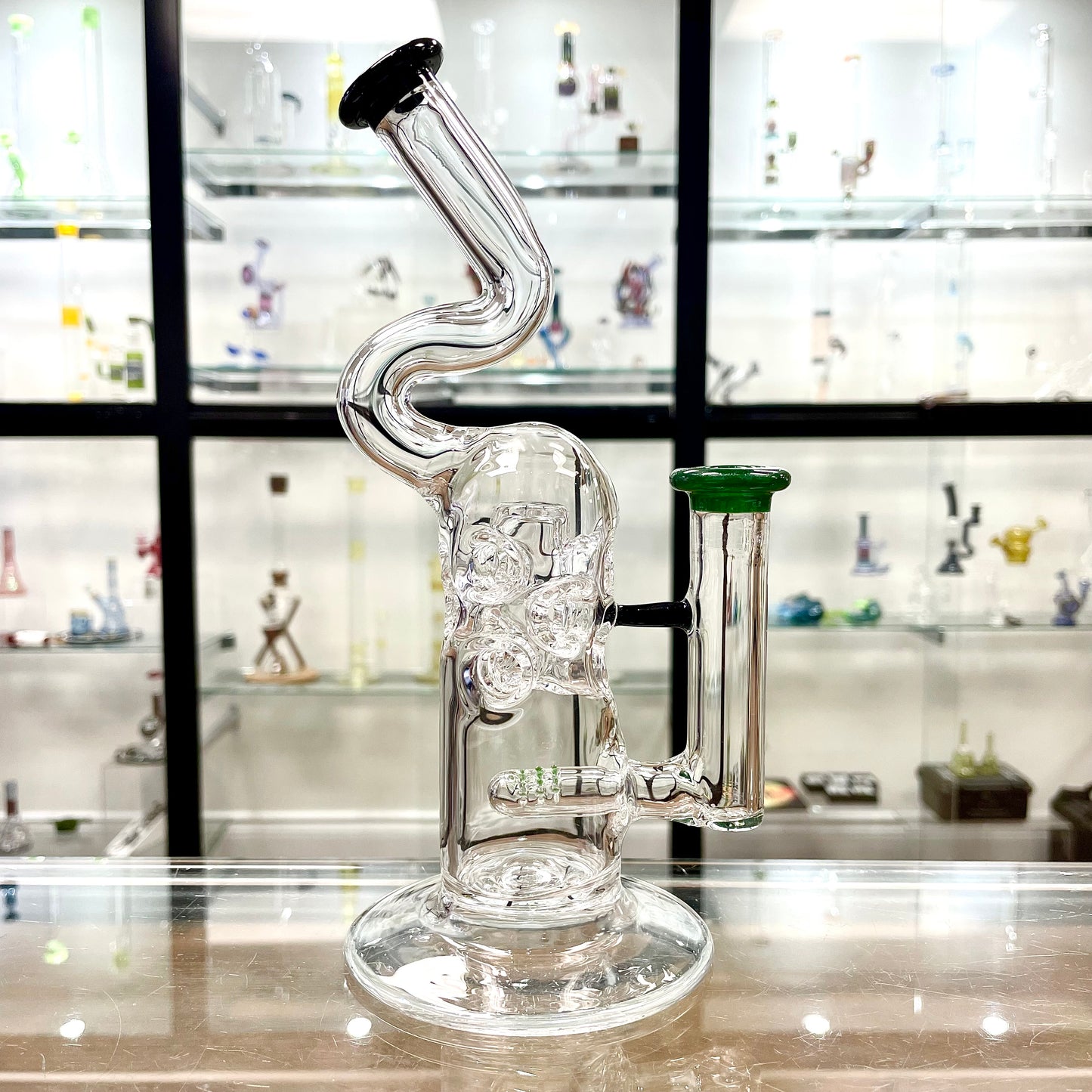 Mimzy Colour Accented Fab Rig w/ Bent Neck - 14mm