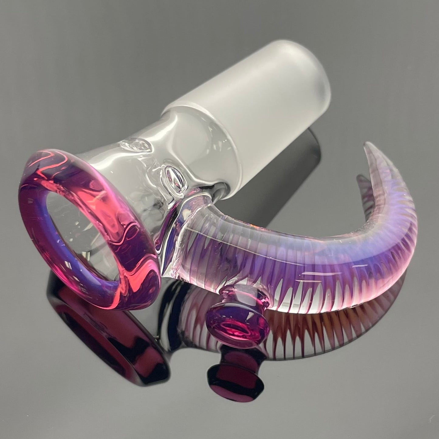 Jamms Clear Base Bowl w/ Colour Lip & Cane 18mm 4 Hole