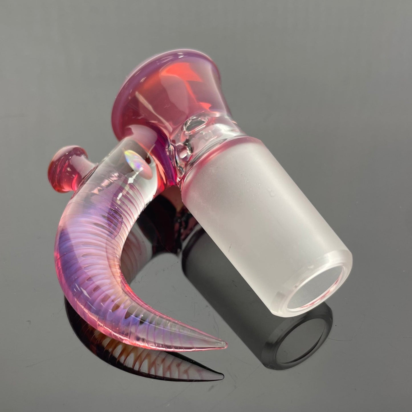 Jamms Straight Tube Set w/ Fumed Pillar to Diamond Perc  - Telemagenta w/ Opal Slide