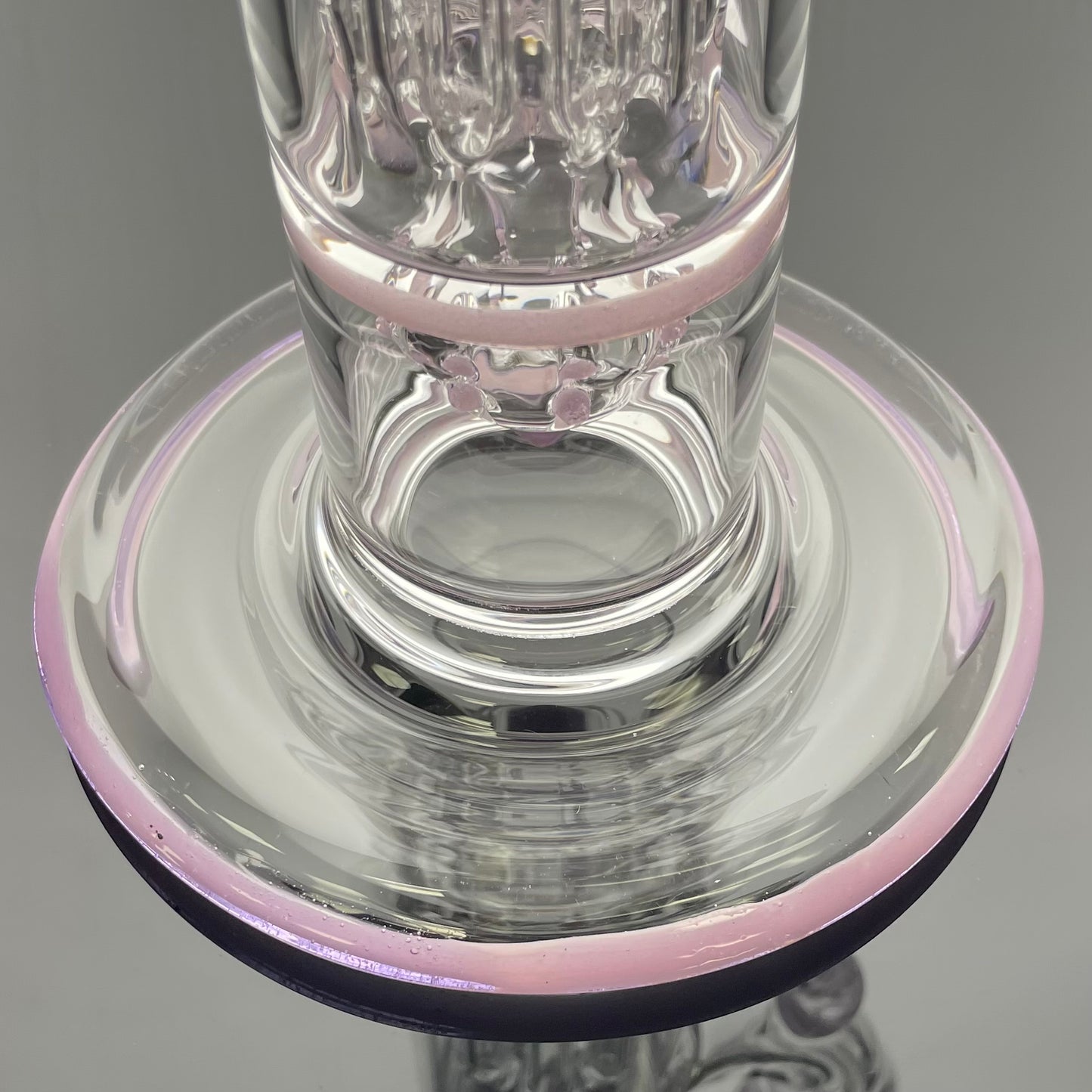 Blazed Mini Pillar w/ Bent Neck & Hollow Foot - Pink Cadillac & Purple Lollipop