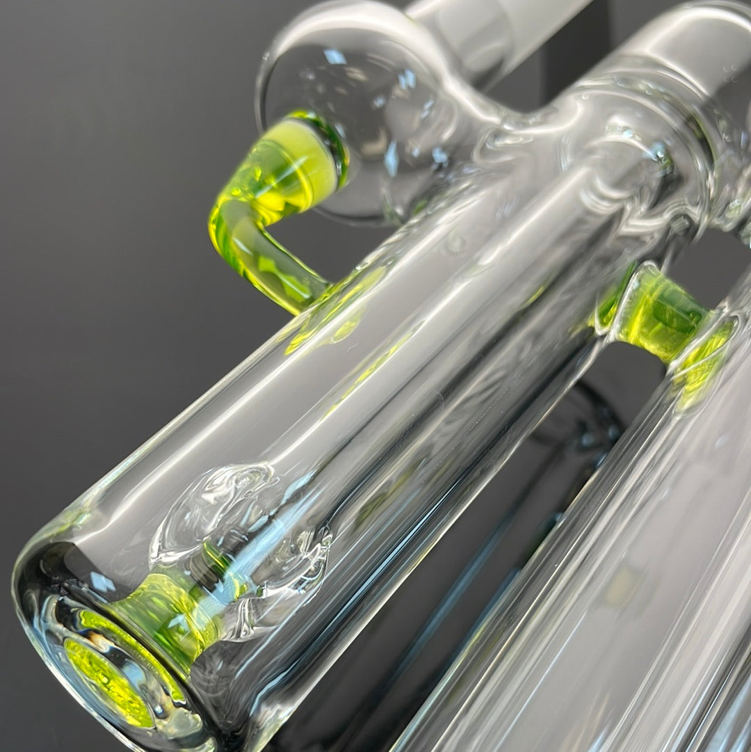 Green Belt Colour Accented Double Bubbler 18mm - Ion