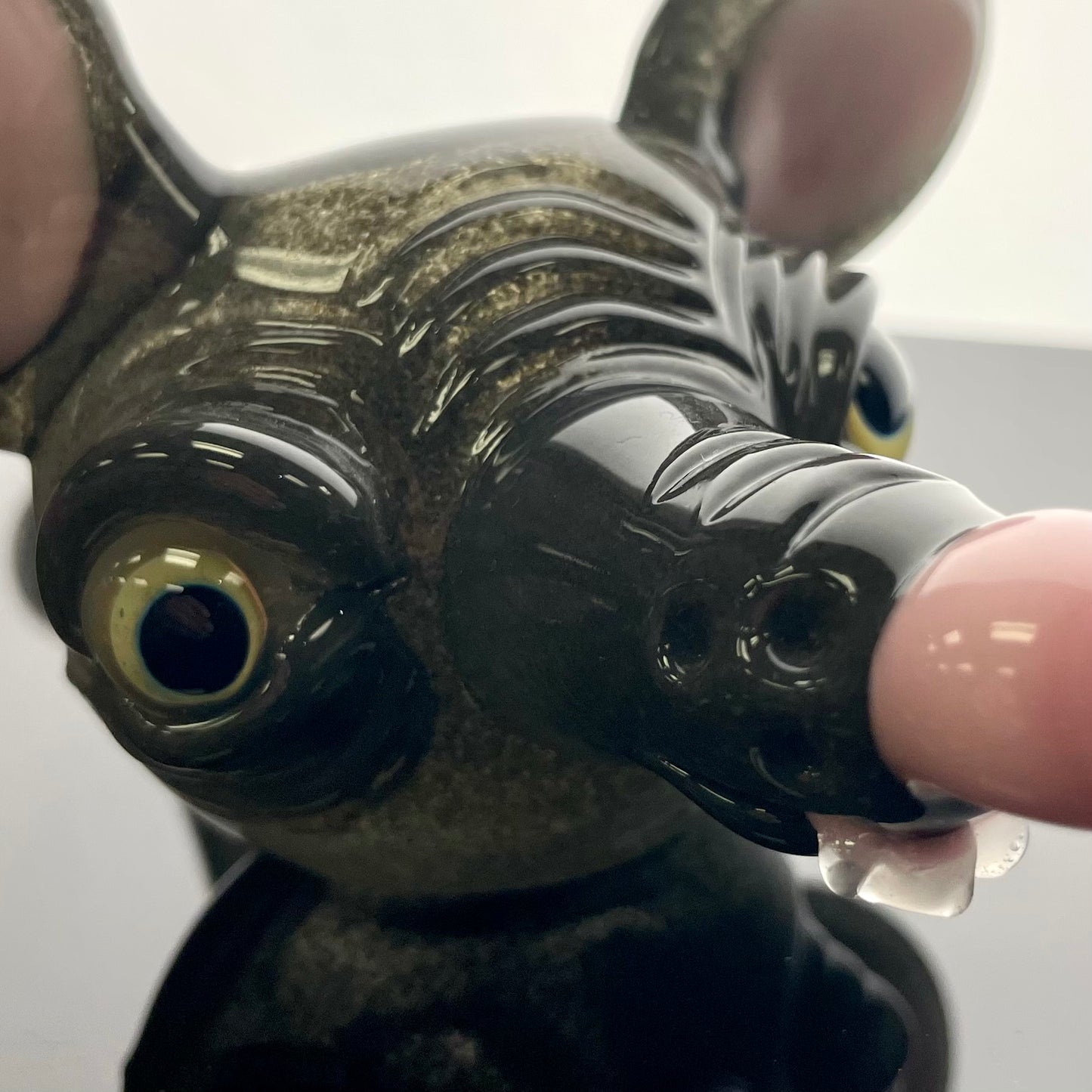 Vagabond Glass 6.5” Sculpted Rat Hand Pipe