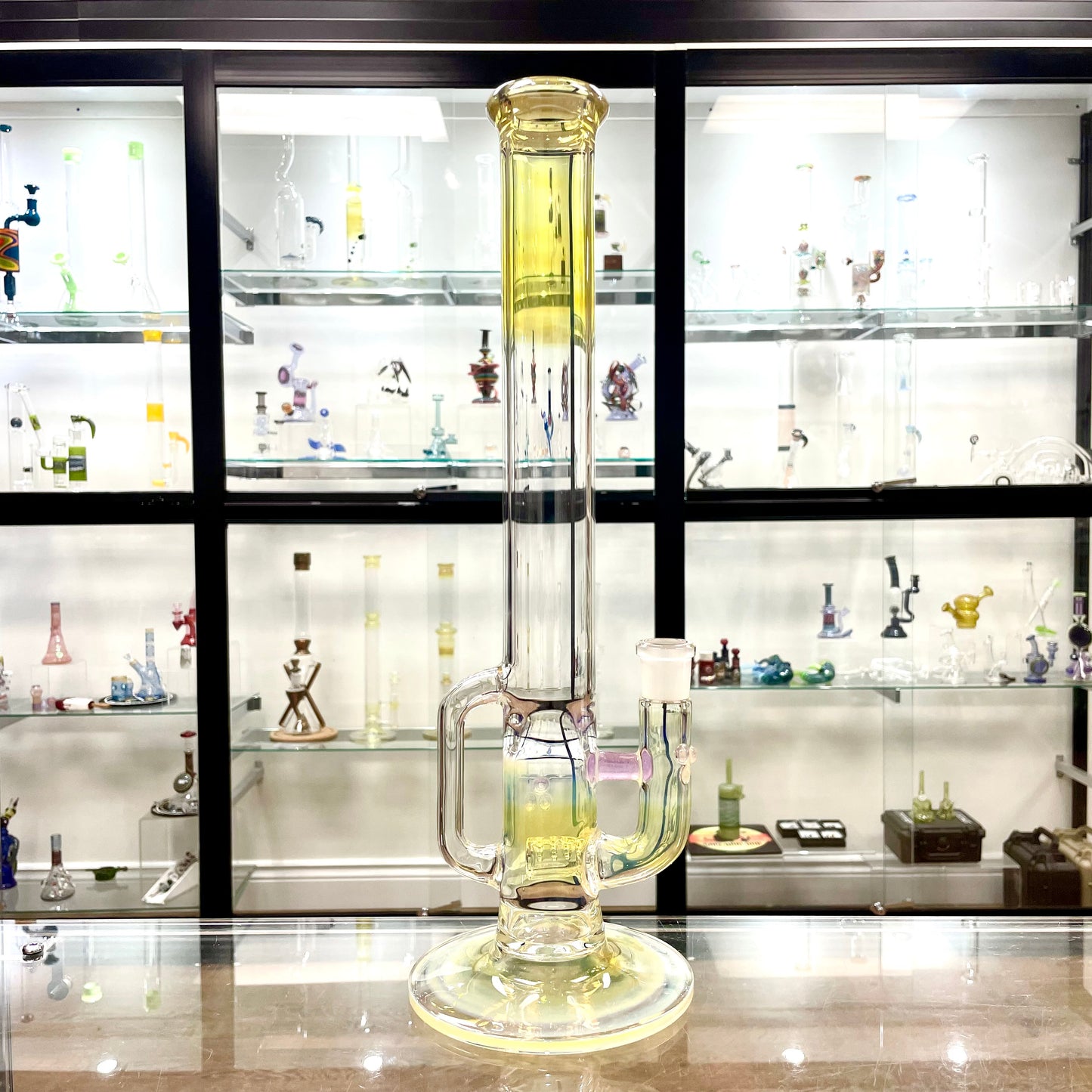 Green Belt Colour Accented Fume Inline Drain Tube - Purple People Eater