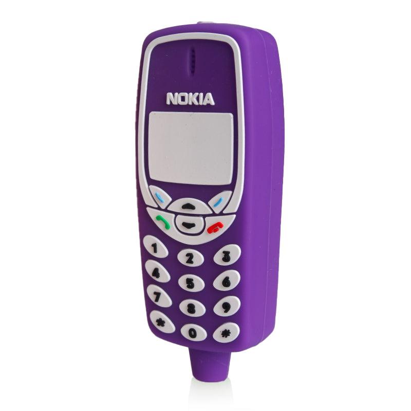 Arsenal 4" Old School Mobile Phone Silicone Hand Pipe - Various Colours