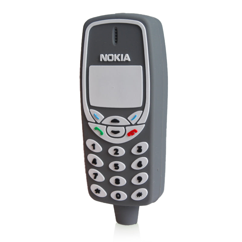 Arsenal 4" Old School Mobile Phone Silicone Hand Pipe - Various Colours