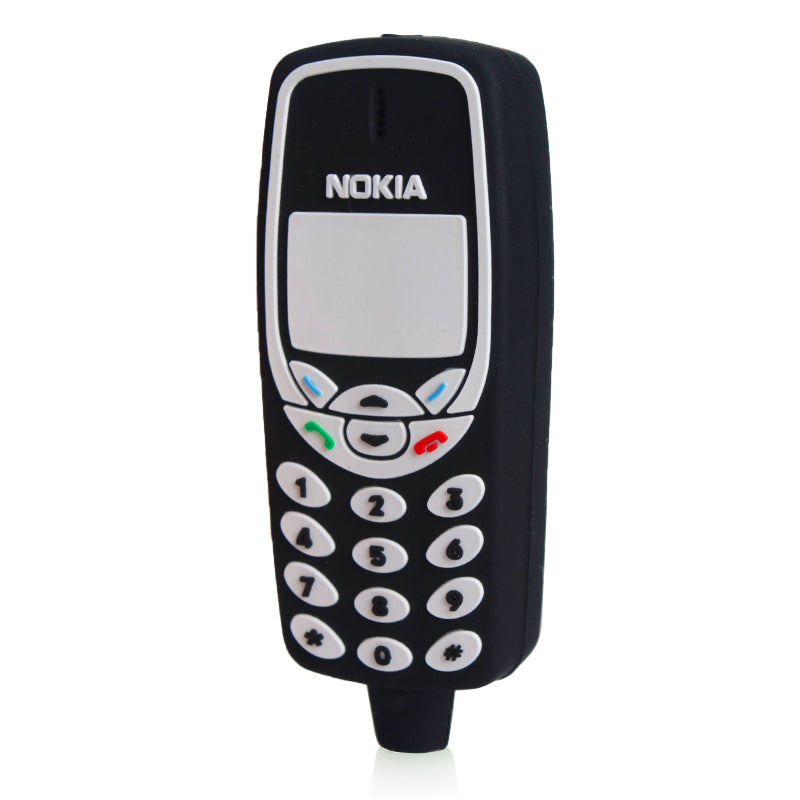 Arsenal 4" Old School Mobile Phone Silicone Hand Pipe - Various Colours
