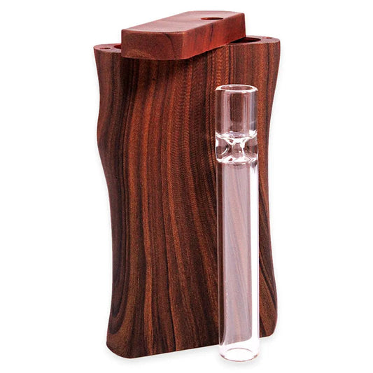 Wood Dugout w/ Plastic Coating & 4" Glass Bat