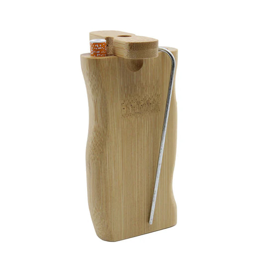 Bamboo 4" Wood Dugout w/Metal Bat and Poking Tool