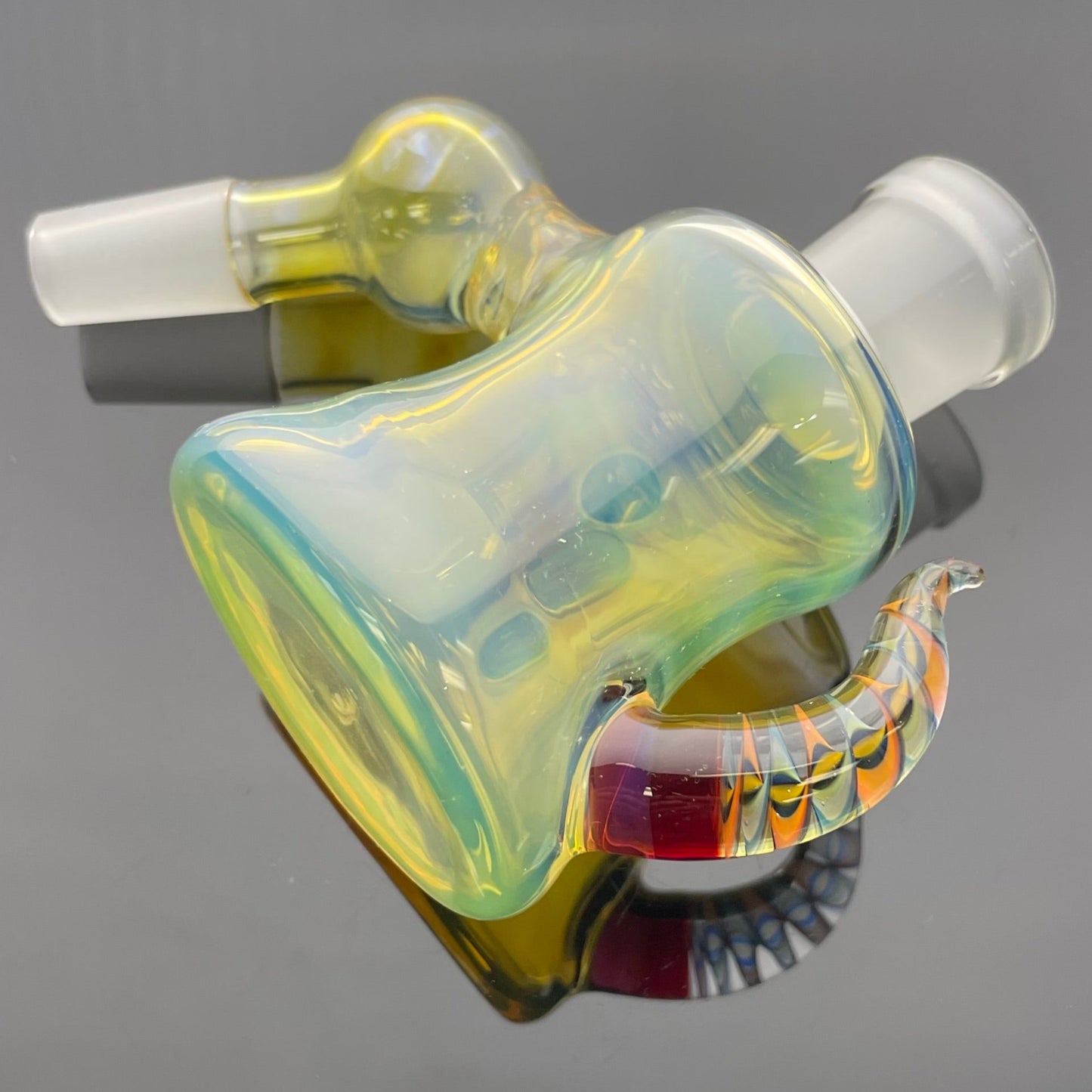 Mooks Glass 14mm 45 Male to 18mm Female Fumed Ash Catcher