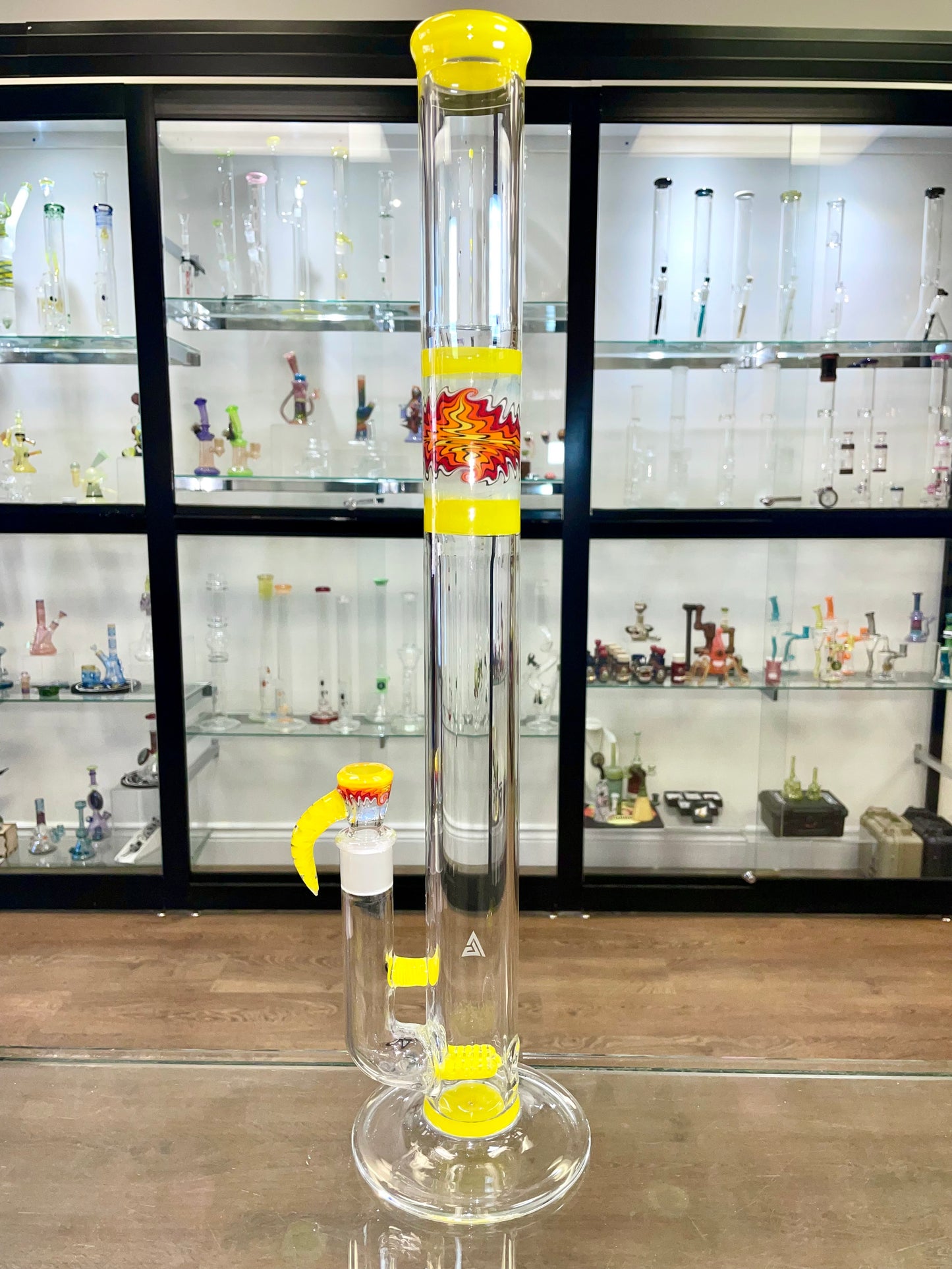 Gore Glass 20.5" 44mm Worked Section Dual Stem Straight Tube B