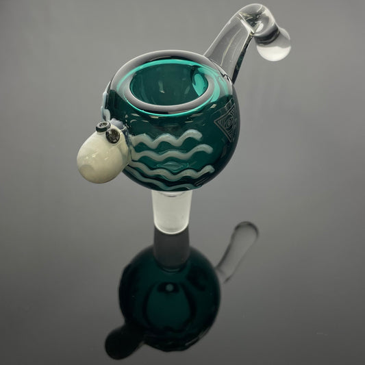 Red Eye Glass 14mm Octopus Push Bowl - Various Colour