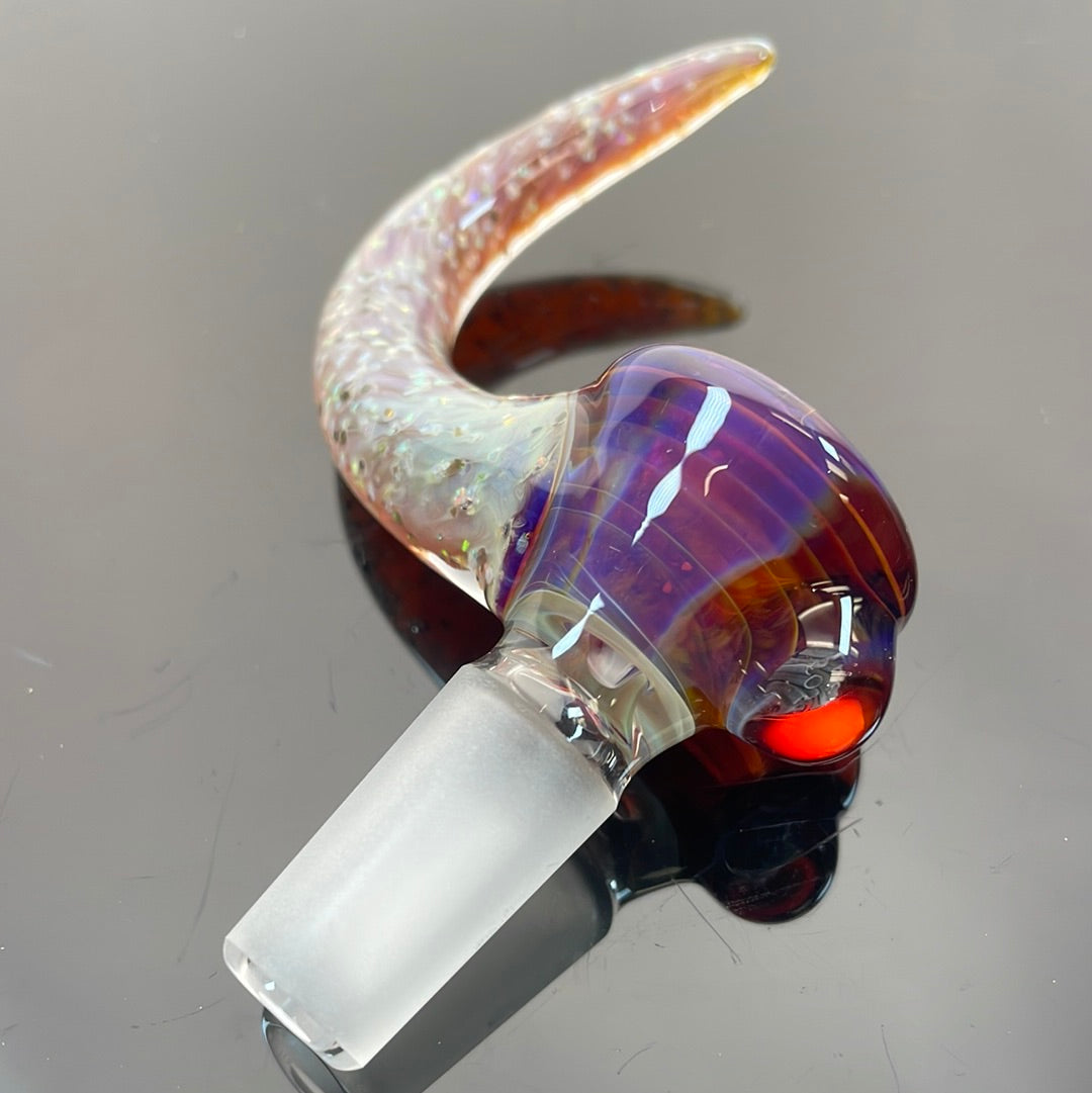 T-Rex 14mm 1 Hole Bowl - Amber Purple, Cropal, Mai Tai Pink