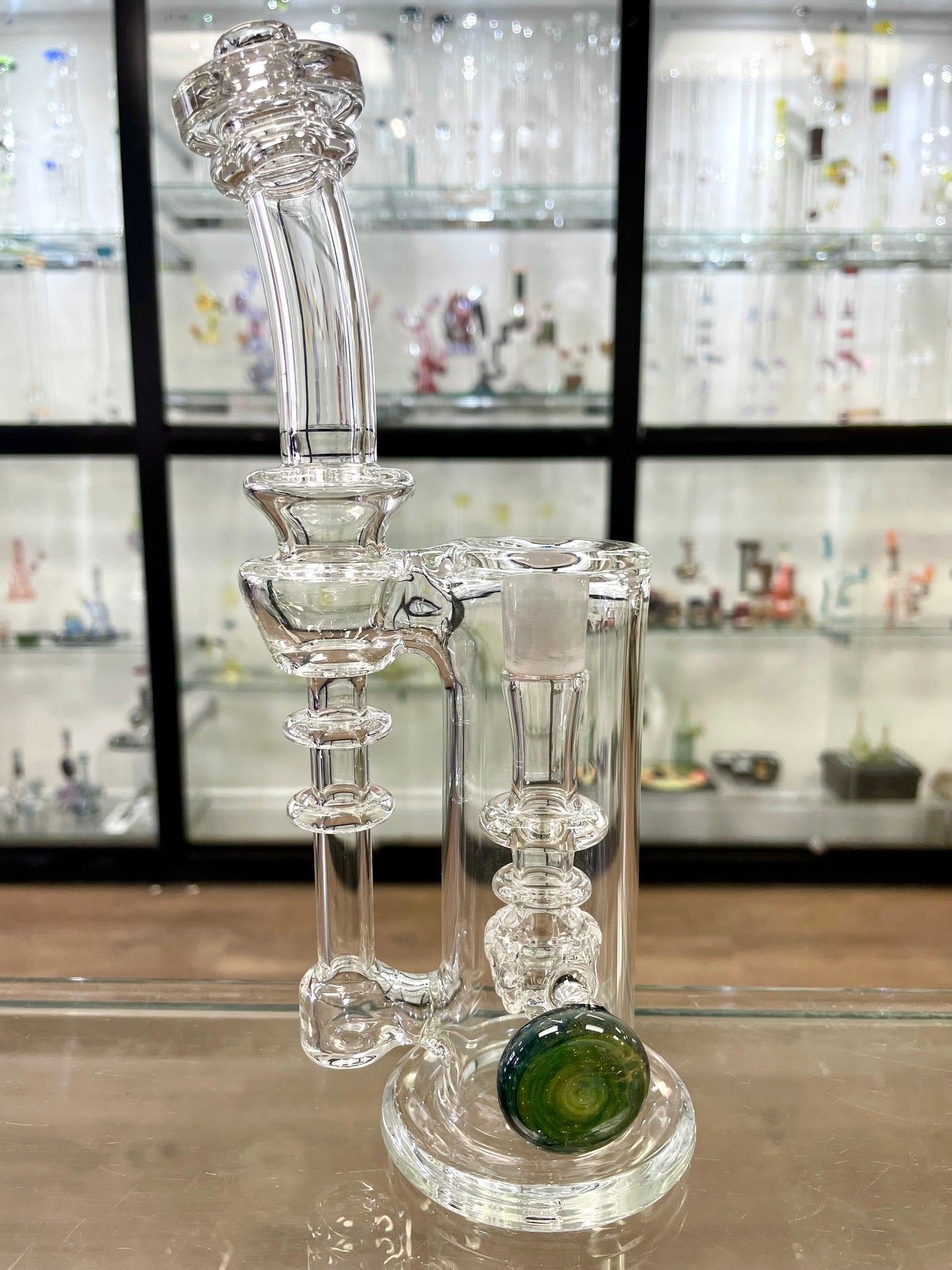 Discobox 14mm Terp Tower Dumper Recycler w/ Grids - Clear